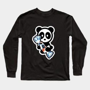 Panda Candy White Rabbit Bambu Brand Snack Food Bear Animal Lover Cute Rice Paper Long Sleeve T-Shirt